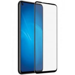 Защитное стекло 5D с полной проклейкой на Samsung A60  Черное, артикул 00742 — запчасть GSM28.RU