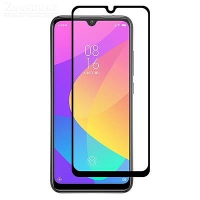 Защитное стекло 5D с полной проклейкой на Samsung A70 / A70s / A705 / A707 Черное, артикул 00755 — запчасть GSM28.RU