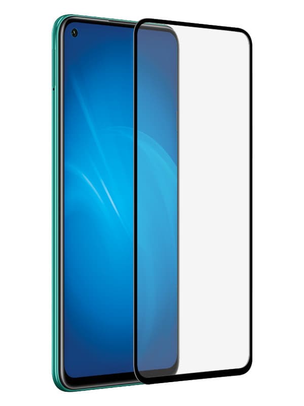 Защитное стекло 5D с полной проклейкой на Huawei Honor 30 / 30s / 30 Premium / P40 Lite 5G / Nova 7 Черное, артикул 01645 — запчасть GSM28.RU
